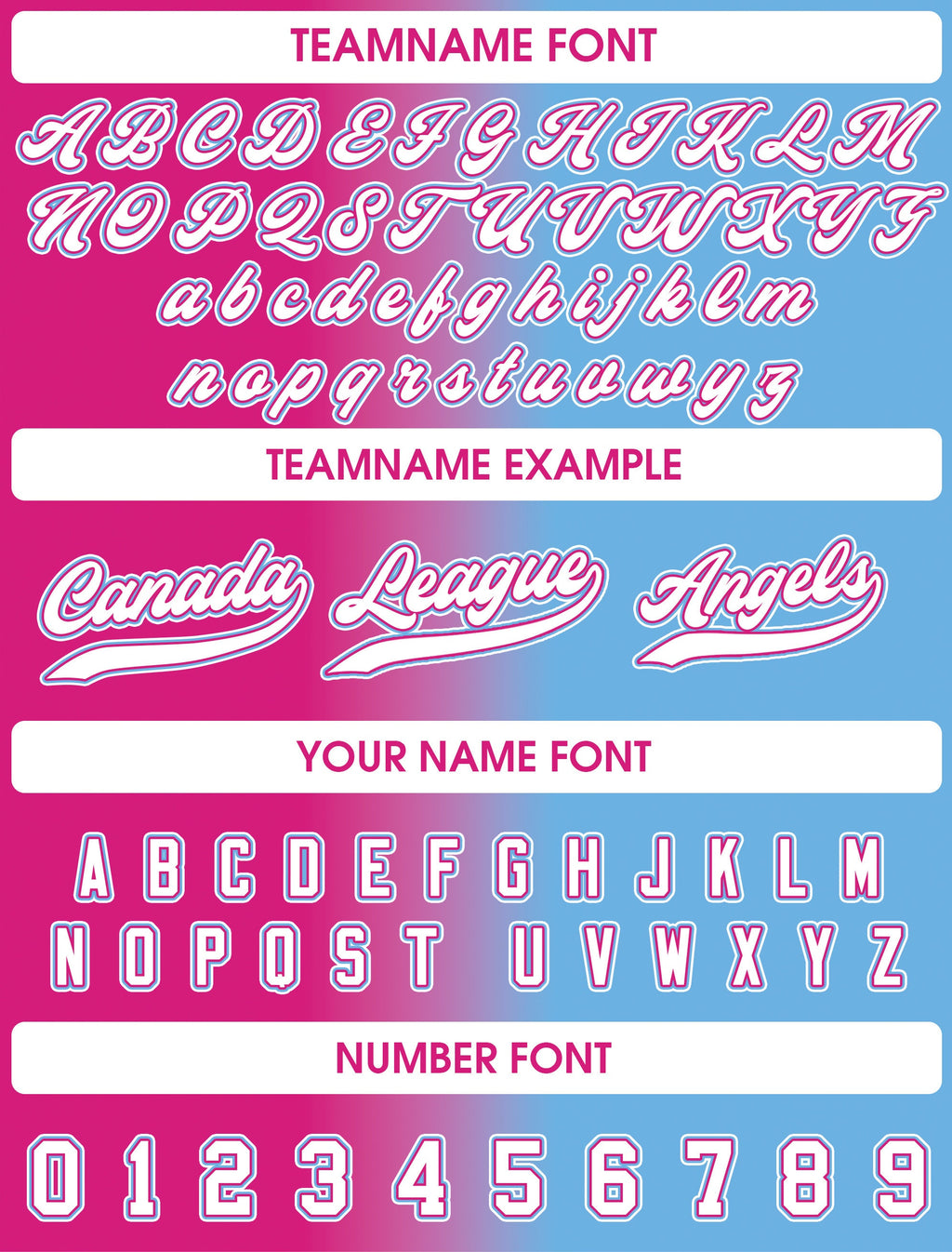 Printed Blue Pink Gradient Custom Baseball Jersey with Teamname Name Number, Jerseys Shirt for Men Women Youth Kid, Gifts for Baseball Fans