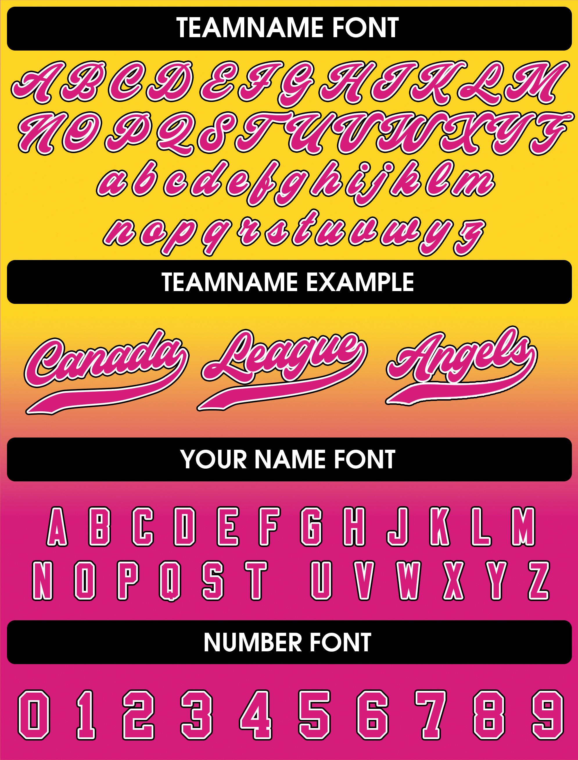 Custom Gradient Baseball Jersey with Teamname Name Number Yellow Pink, Custom Jersey Shirt for Men Women Youth Kid, Gifts for Baseball Fans
