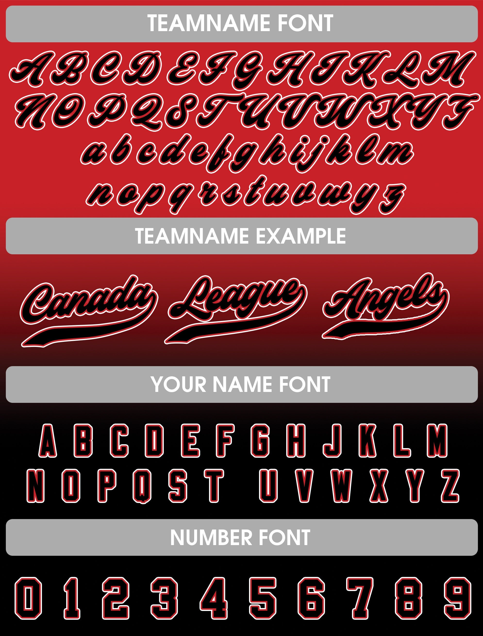 Printed Black Red Gradient Custom Baseball Jersey with Teamname Name Number, Jerseys Shirt for Men Women Youth Kid, Gifts for Baseball Fans