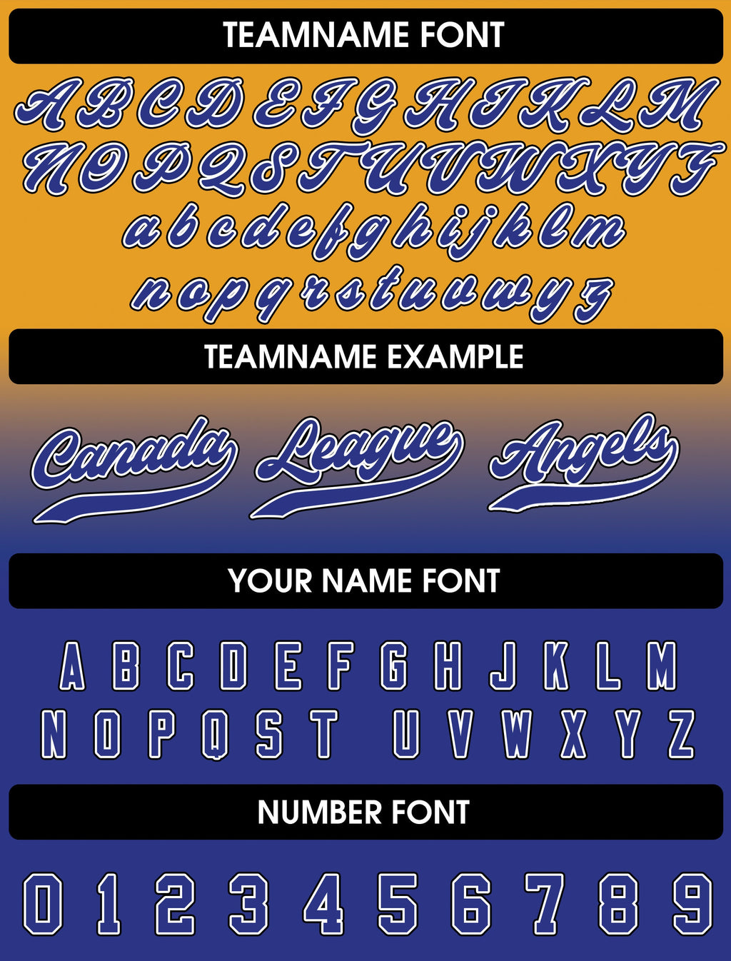 Yellow Royal Blue Baseball Jersey Custom Teamname Name Number, Gradient Jerseys Shirt for Men Women Youth Kid, Gifts for Baseball Lovers