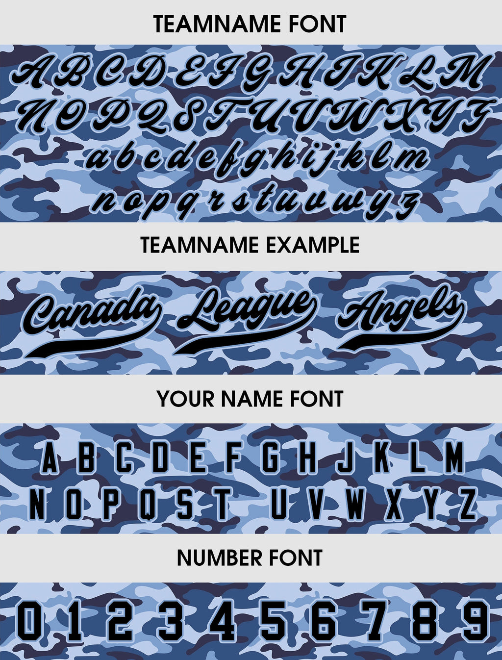 Printed Personalized Blue Camo Baseball Jersey with Teamname Name Number, Gifts for Baseball Fans, Custom Jerseys Shirt for Men Women Youth