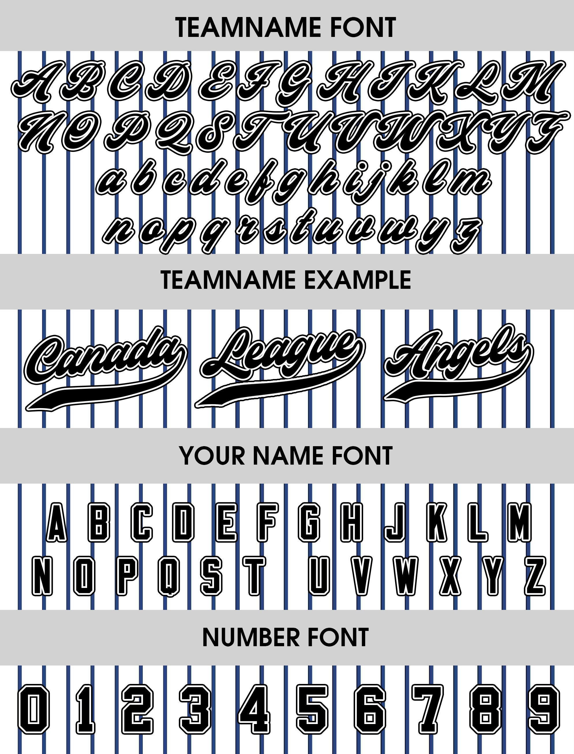 Pinstripe Custom Baseball Jersey with Teamname Name Number, Jerseys Shirt for Men Women Youth Kid, Gift for Fans Printed White Black Navy