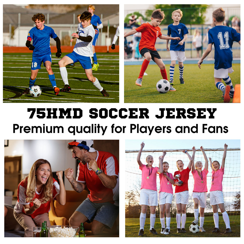 Custom Soccer Jersey for Men Women Youth with Personalized Team Name Logo Number, Black Soccer Jersey Shirt, Polyester Soccer Jersey Shirt