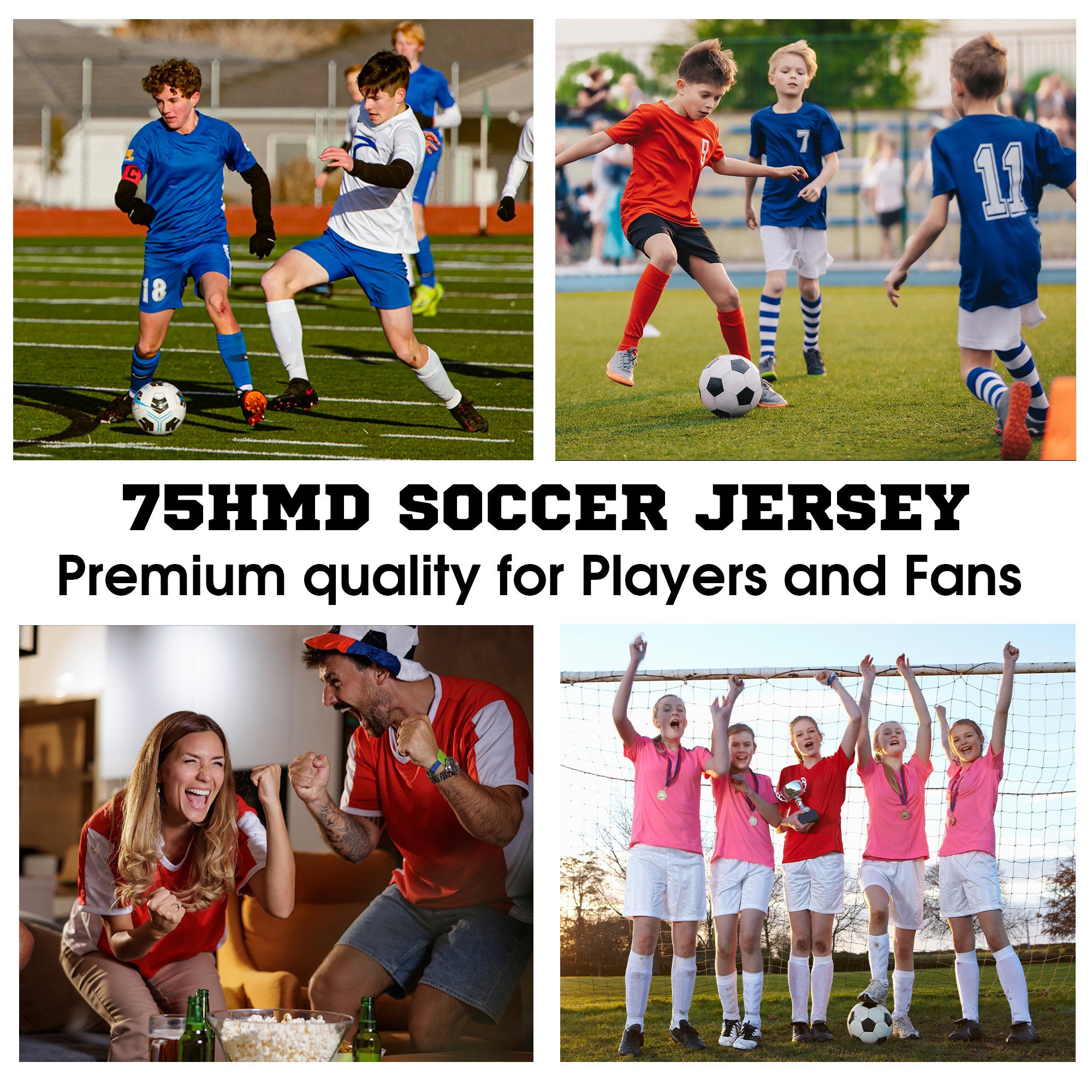 Custom Soccer Jersey for Men Women Youth with Personalized Team Name Logo Number, Black Soccer Jersey Shirt, Polyester Soccer Jersey Shirt