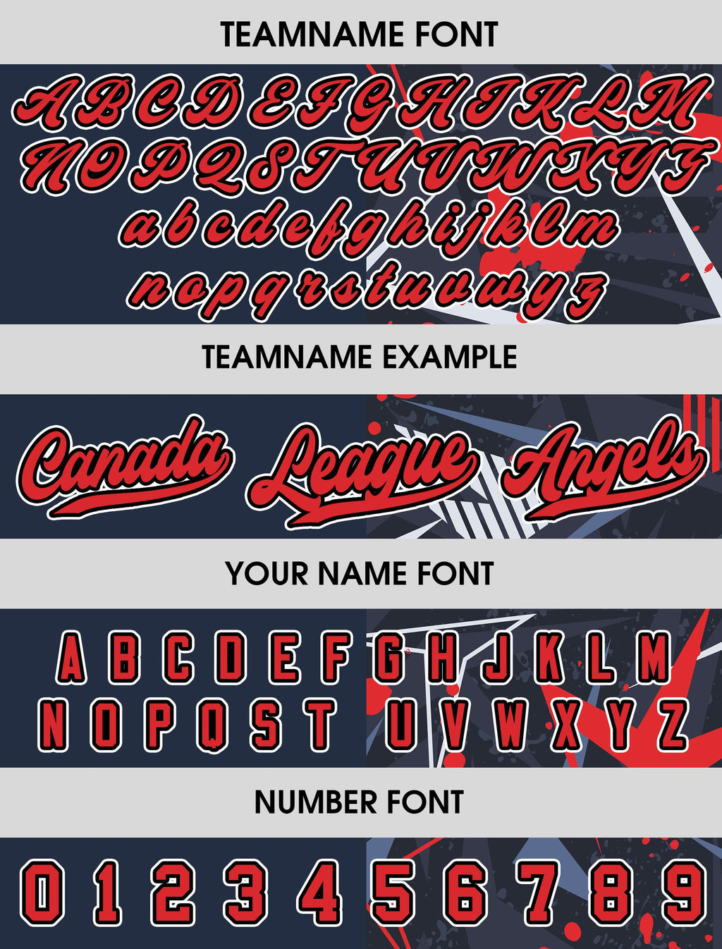 Custom Baseball Jersey with Teamname Name Number,Jersey for Men Women Youth,Printed Navy Red Graffiti,Personalized Split Button Down Jerseys