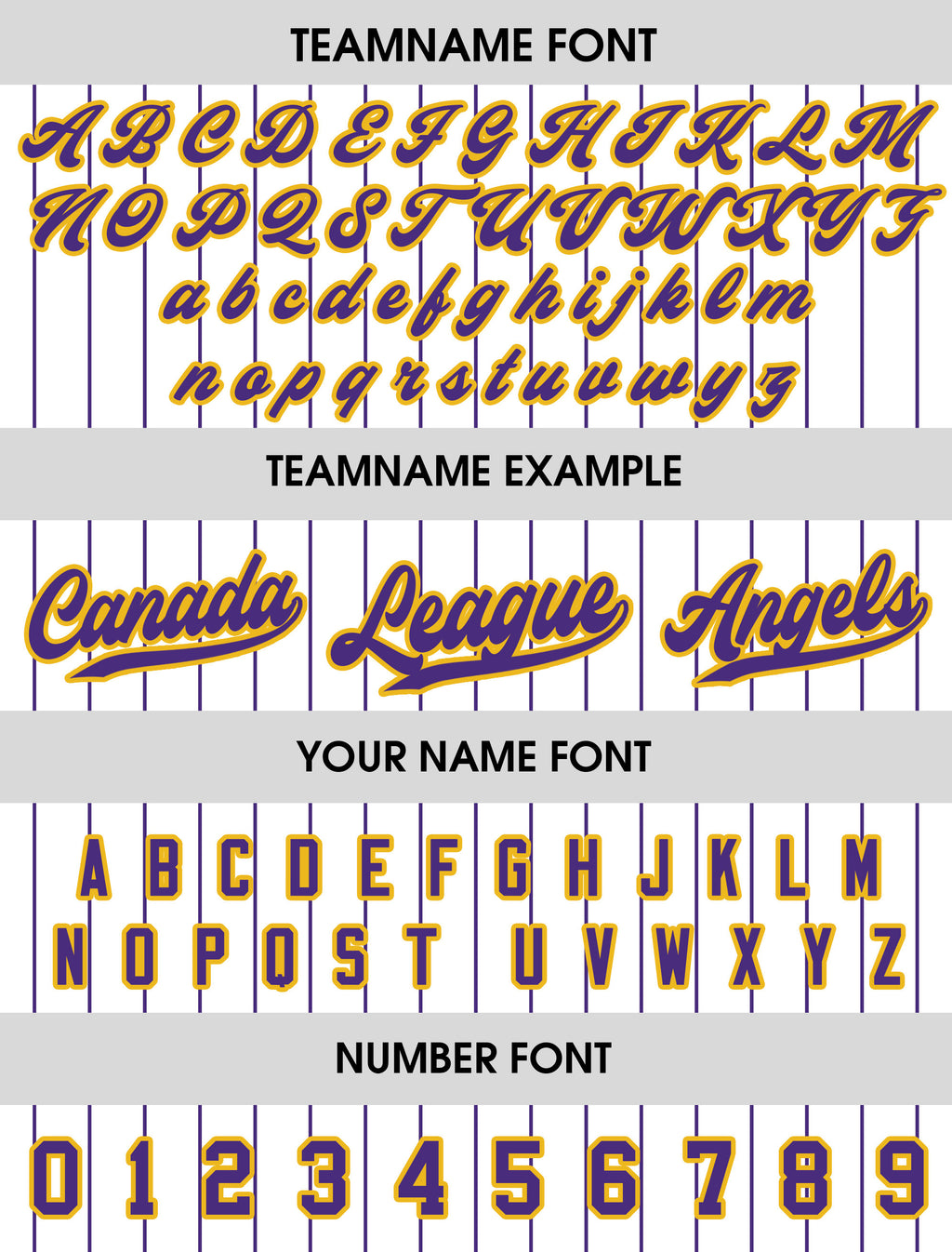 Custom Pinstripe Baseball Jersey with Teamname Name Number, Printed White Purple Pinstripe Button Down Jersey for Men Women Youth Preschool