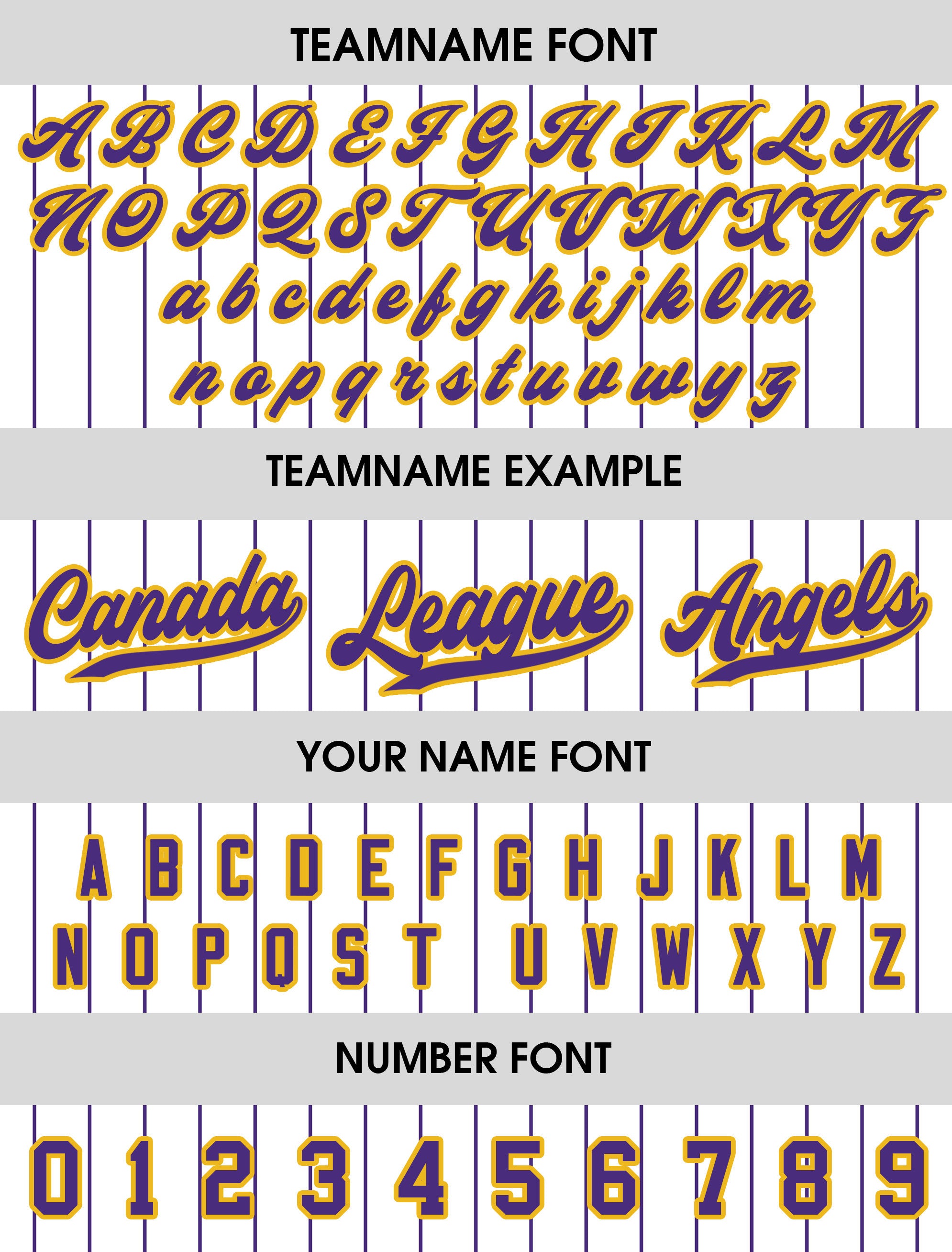 Custom Pinstripe Baseball Jersey with Teamname Name Number, Printed White Purple Pinstripe Button Down Jersey for Men Women Youth Preschool
