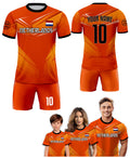 Custom Netherlands Soccer Jersey for Men Women Youth Kid Uniform Shirt for Fans Player Personalized Name Number Logo, National Soccer Jersey