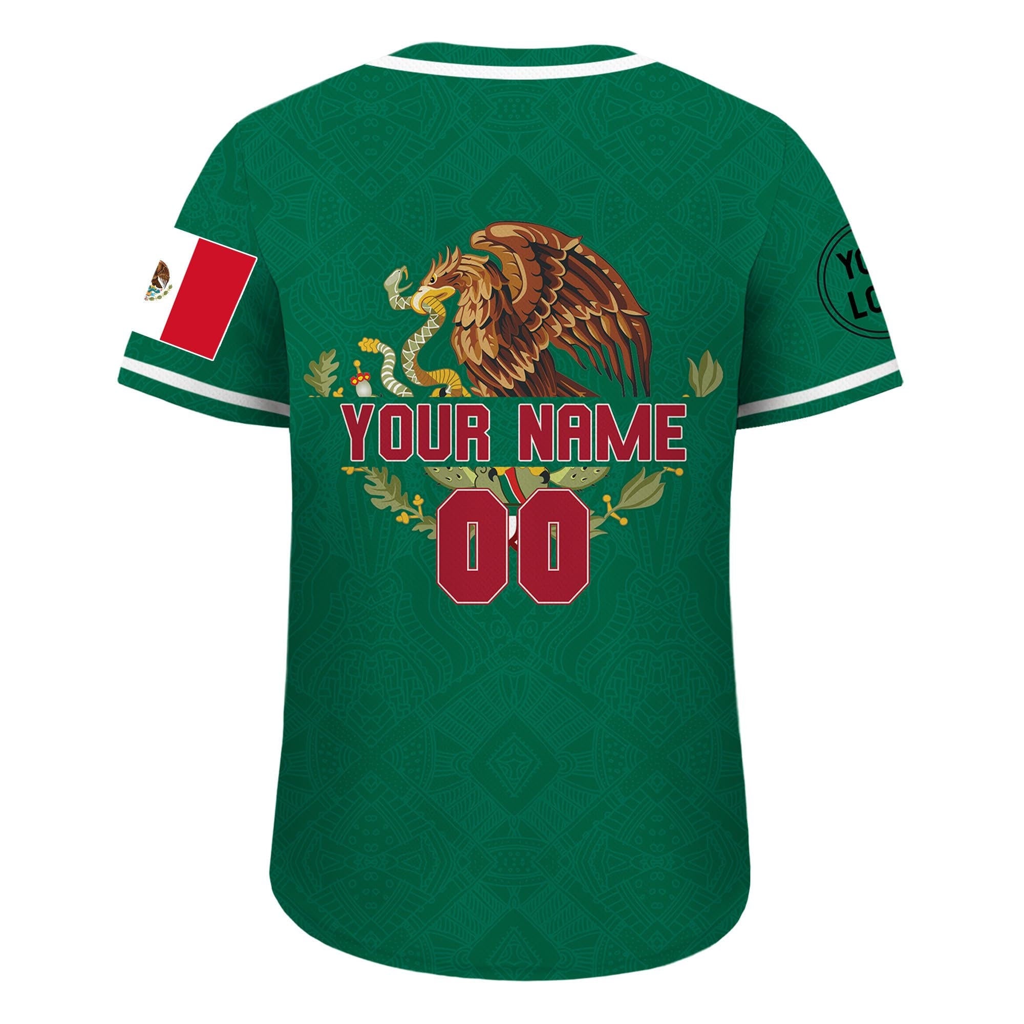 Personalization Mexico Baseball Jersey, Custom Name Mexican Eagle Jersey Shirt for Men Women Youth Kid, Game Day Outfit For Baseball Fans