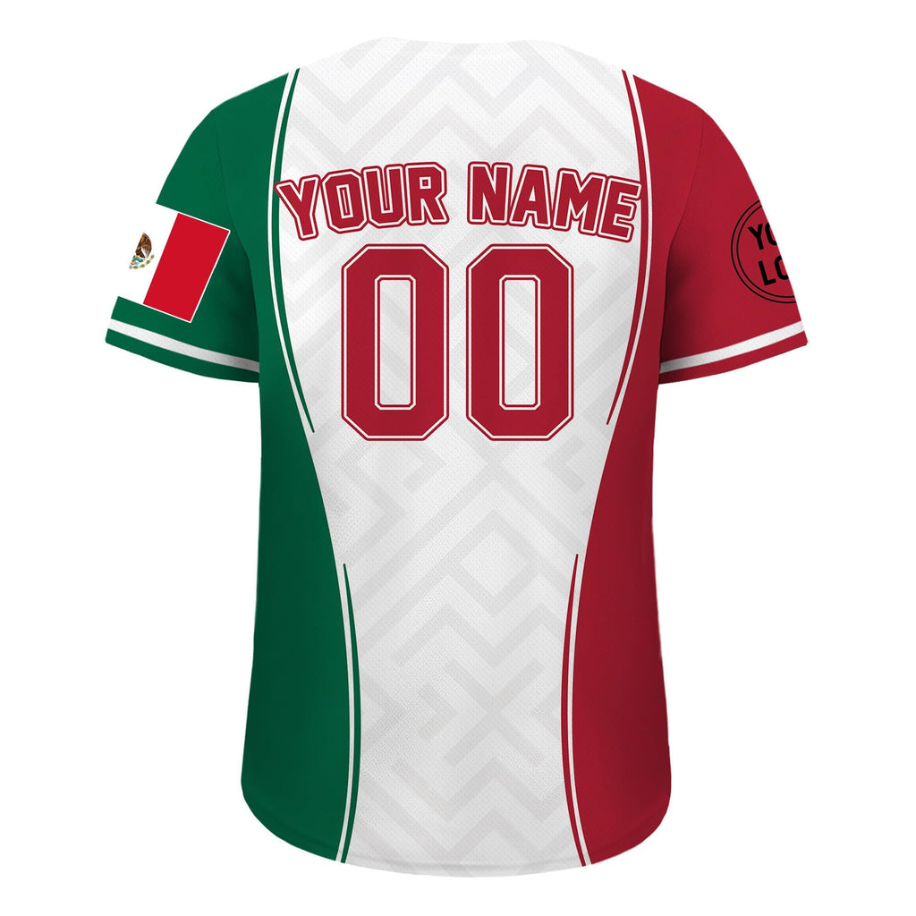 Personalization Mexico Baseball Jersey, Custom Name Mexican Leopard Jersey Shirt for Men Women Youth Kid, Game Day Outfit For Baseball Fans