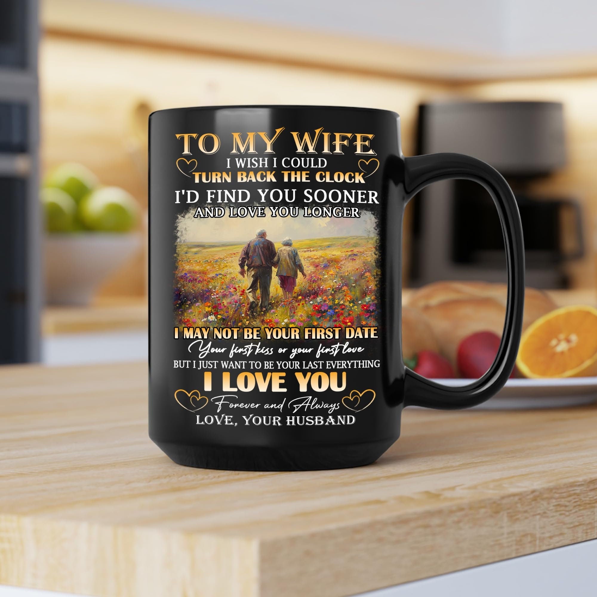 Custom To My Wife Coffee Mug 15oz 11oz, To My Wife Mugs From Husband to Wife Coffee Cup, Personalized Gift For My Wife On Valentine