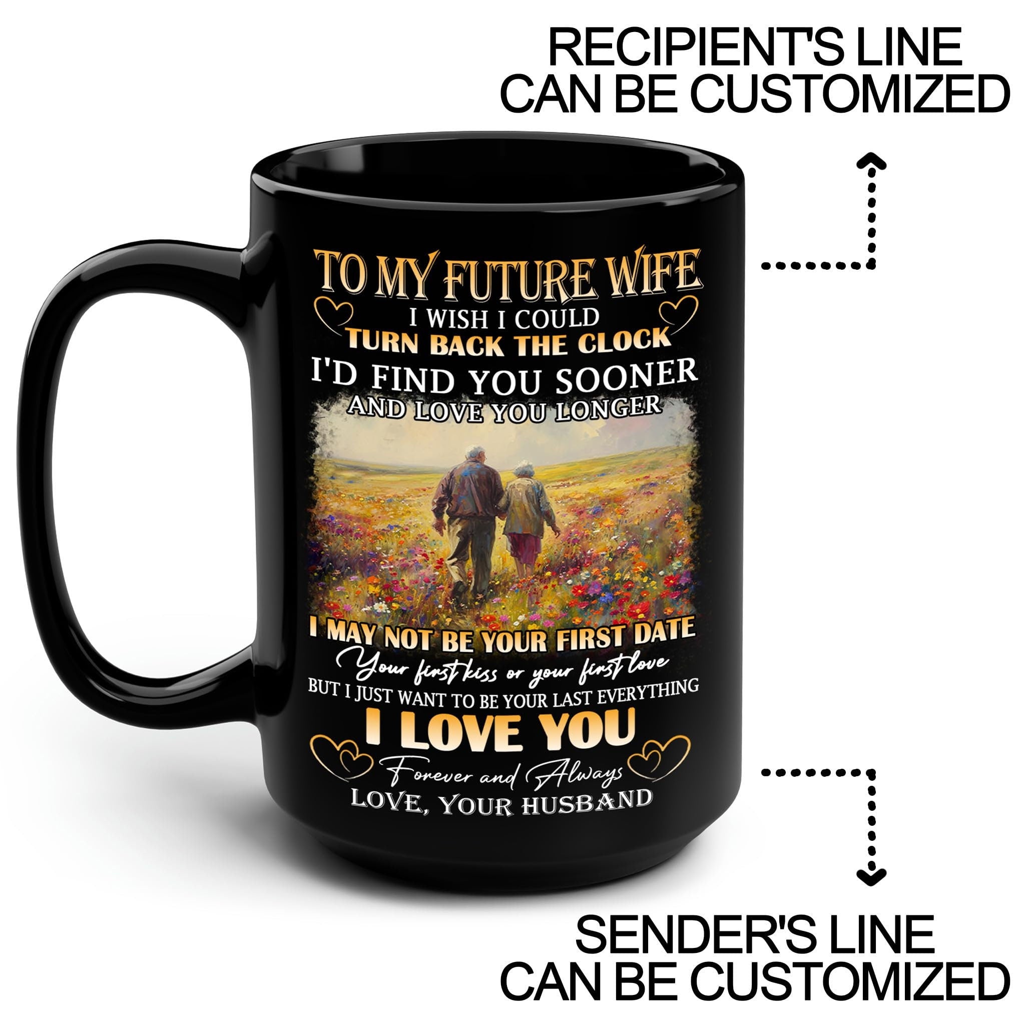 Custom To My Wife Coffee Mug From Husband 11oz 15oz, To My Wife I Love You Forever & Always Mug, Personalized Gift For My Wife On Valentine