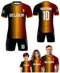 Custom Belgium Soccer Jersey for Men Women Youth Kid Uniform Shirt for Fans Player, Personalized Name Number Belgium National Soccer Jersey