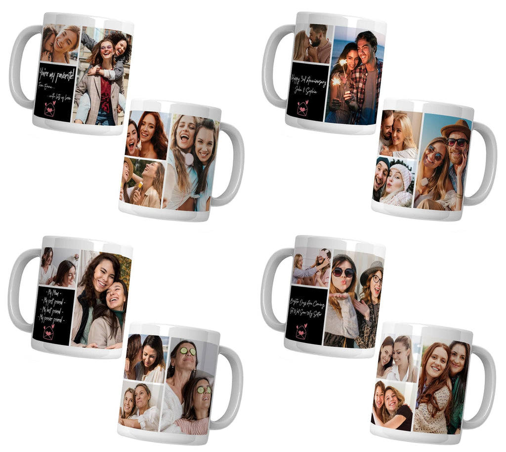 Custom Mug with Photo Text for Best Friend Sister Mom , Personalized Mug with Picture, 11oz 15oz Ideal Mug Gift, Cute Coffee Mugs for Women