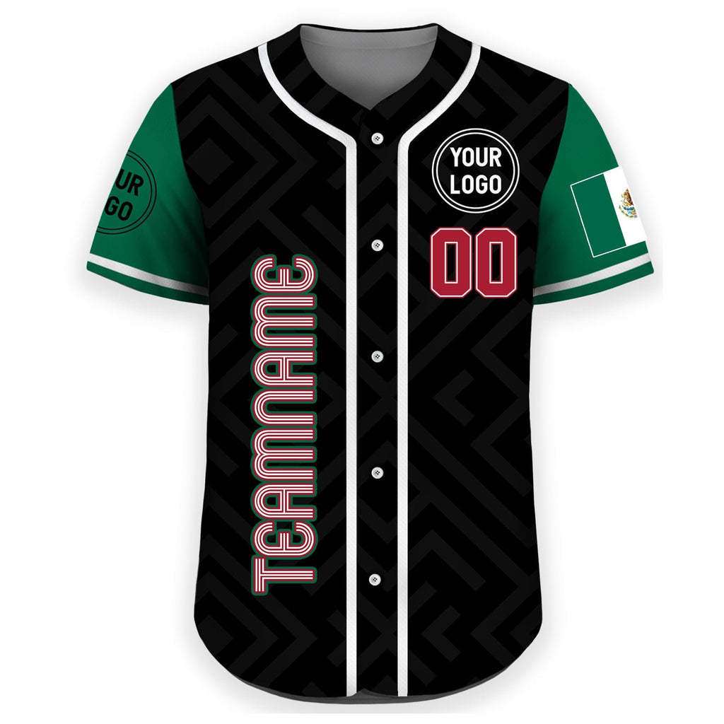 Personalization Mexico Baseball Jersey, Custom Name Mexican Leopard Jersey Shirt for Men Women Youth Kid, Uniform for Mexican Baseball Fans