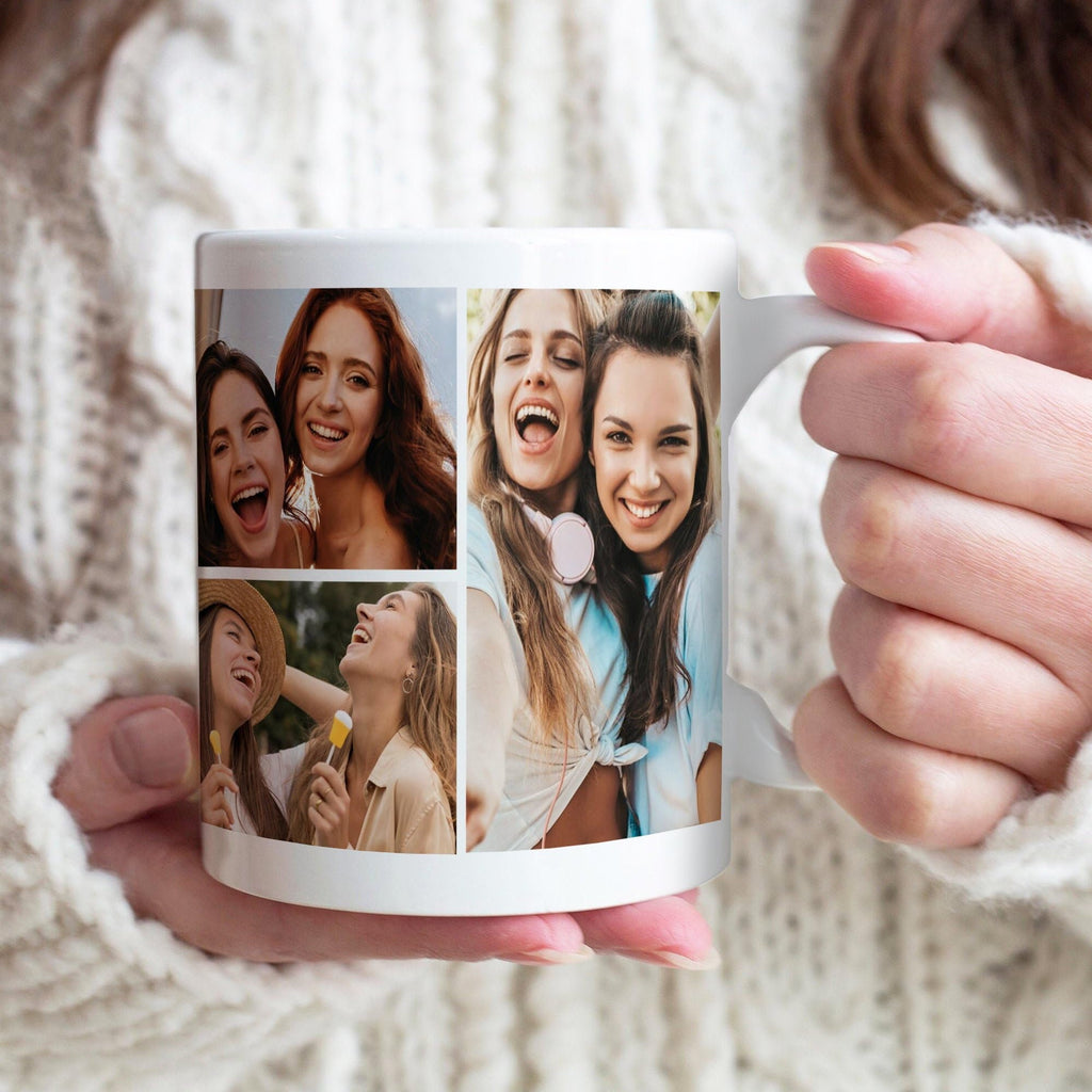 Custom Mug with Photo Text for Best Friend Sister Mom , Personalized Mug with Picture, 11oz 15oz Ideal Mug Gift, Cute Coffee Mugs for Women