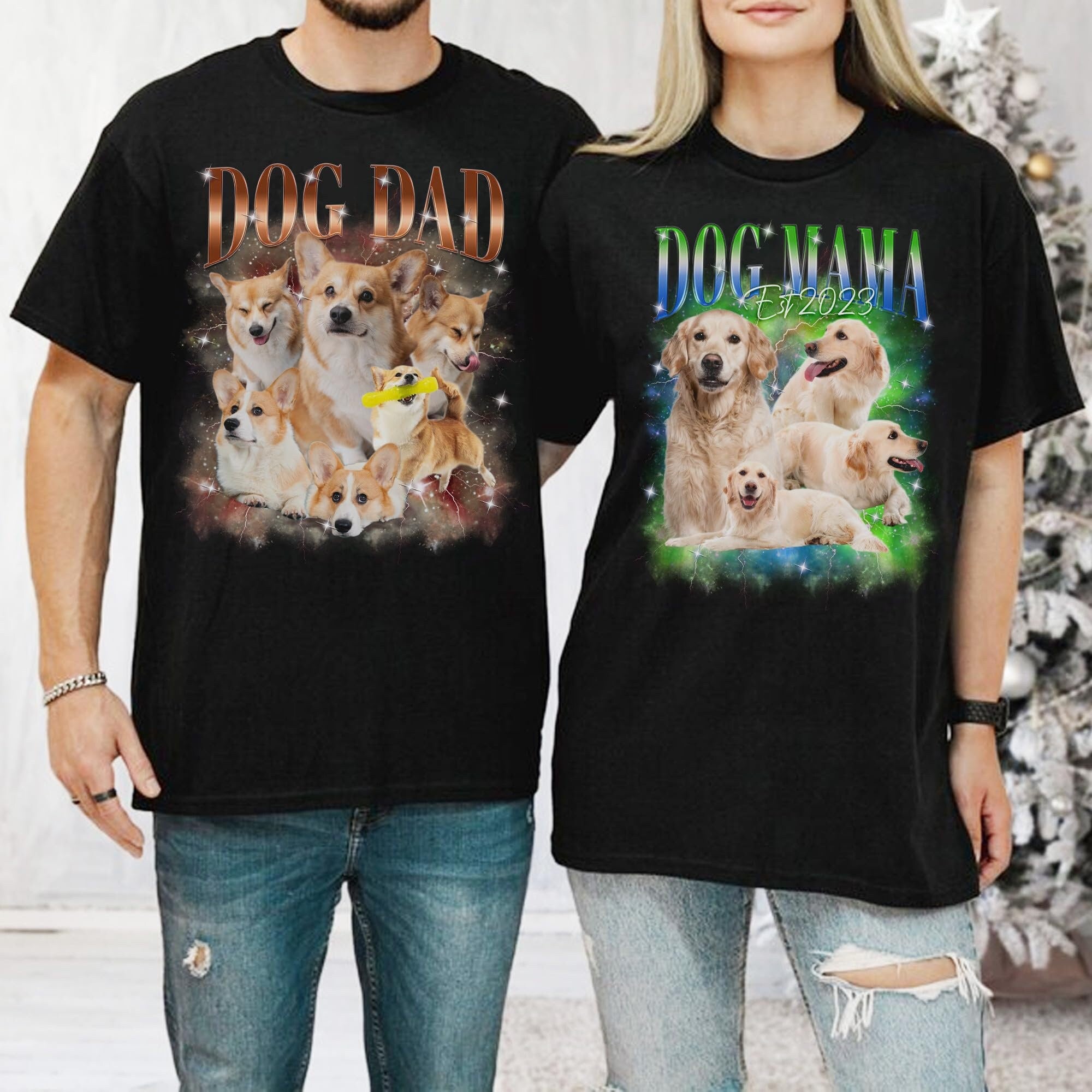 Custom Dog Bootleg Shirt, Custom Your Pet Photo Vintage Graphic Shirts, Personalize Dog Bootleg Retro 90's Tee Gift For Her, Pet Lover Shirt