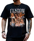 Custom Your Own Rap Tee, Personalized Shirts with your Photo, Custom Photo Shirt for Boyfriend Girlfriend, Custom Vintage Graphic Tshirt