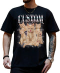 Custom Cat Face Shirt, Custom Your Pet Photo Vintage Graphic Shirts, Personalize Bootleg Retro 90's Tee Gift For Her, Pet Lover Shirt