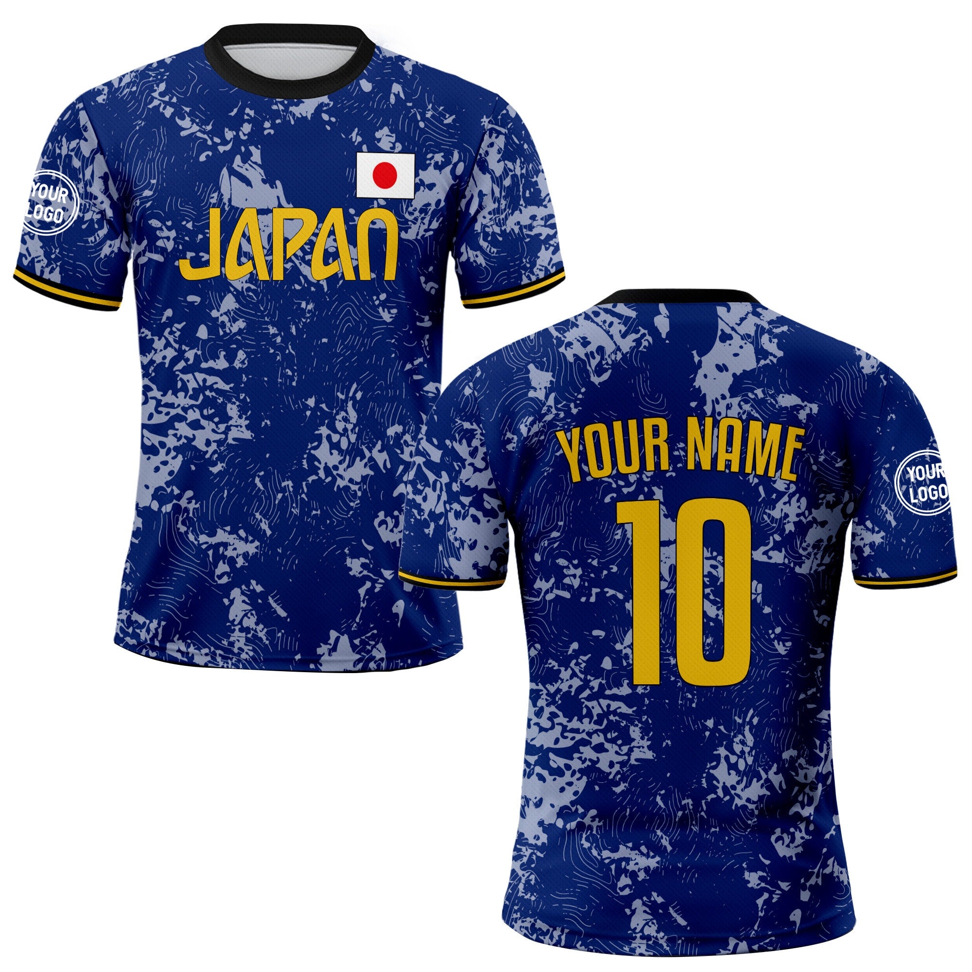 Custom Japan Soccer Jersey for Men Women Youth Kid Team Shirt for Fans Player Personalized Name Number Logo National Soccer Jersey Shirt