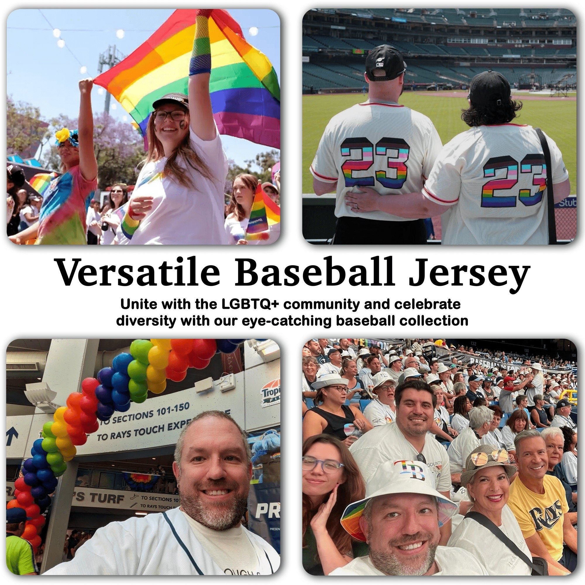 Custom LGBTQ Pride Month Baseball Jersey, Rainbow Jersey Shirt for LGBT, Personalized LGBTQ Equality Pride shirt, lgbt Support Shirt Gifts