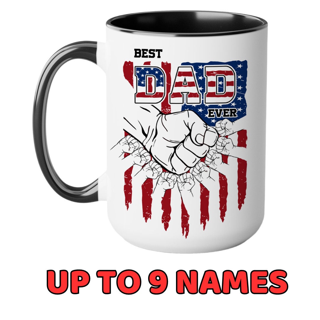 Custom Pawpaw Mug with Kid Name, Personalized Mug For Grandpa on Fathers Day, Best Grandpa Mug Ideal Gift From Kid, Dad Mug With Kids Hands