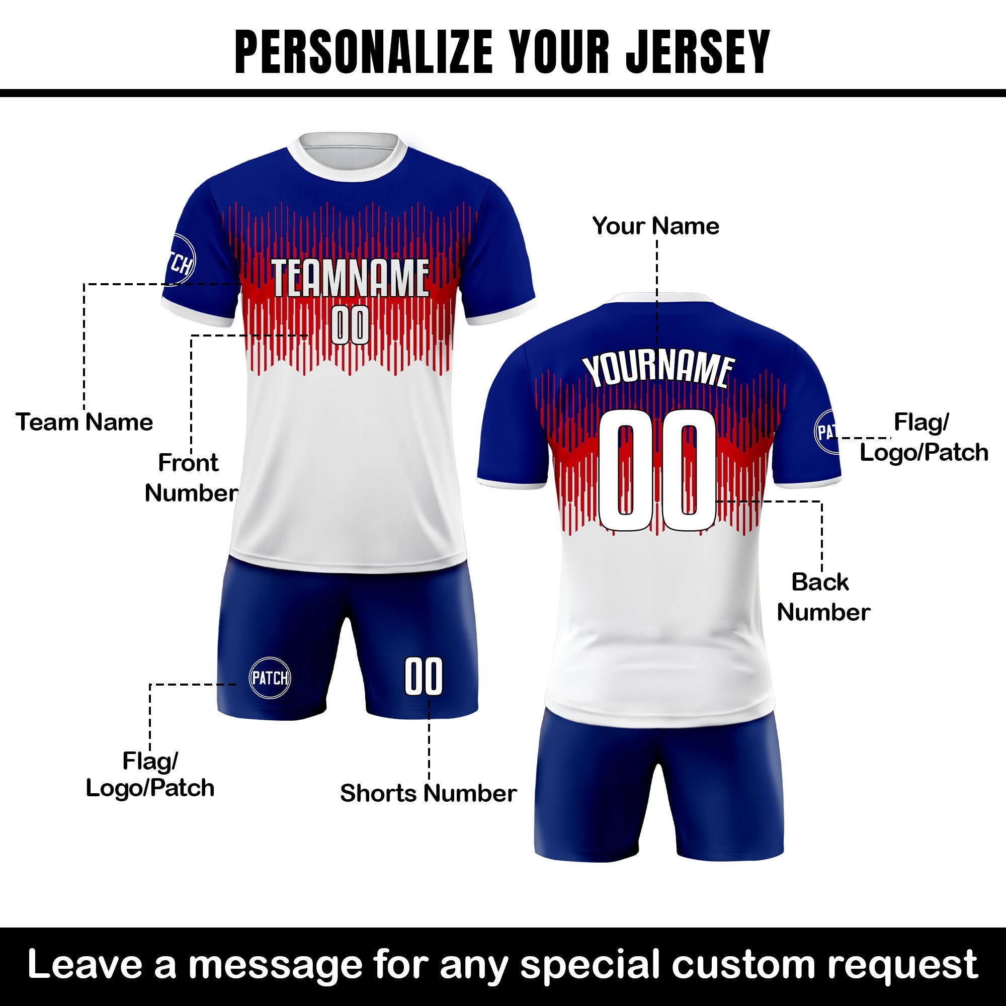 Custom USA Soccer Jersey for Men Women Youth Kid Shirt for Fans Player, Personalized Name Number Logo Jersey Uniform, National Soccer Jersey