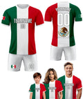 Custom Mexico Soccer Jersey for Men Women Youth Kid Uniform Shirt for Fans Player Personalized Name Number Logo National Soccer Jersey Shirt