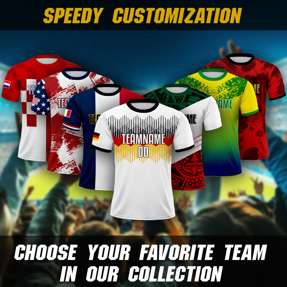 Custom France Soccer Jersey for Men Women Youth Kid Uniform Shirt for Fans Player Personalized Name Number Logo National Team Soccer Jersey