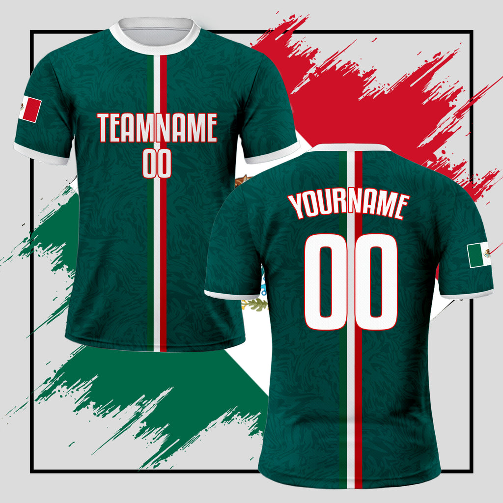 Custom Mexico Soccer Jersey for Men Women Youth Kid Uniform Shirt for Fans Player Personalized Name Number Logo National Team Soccer Jersey
