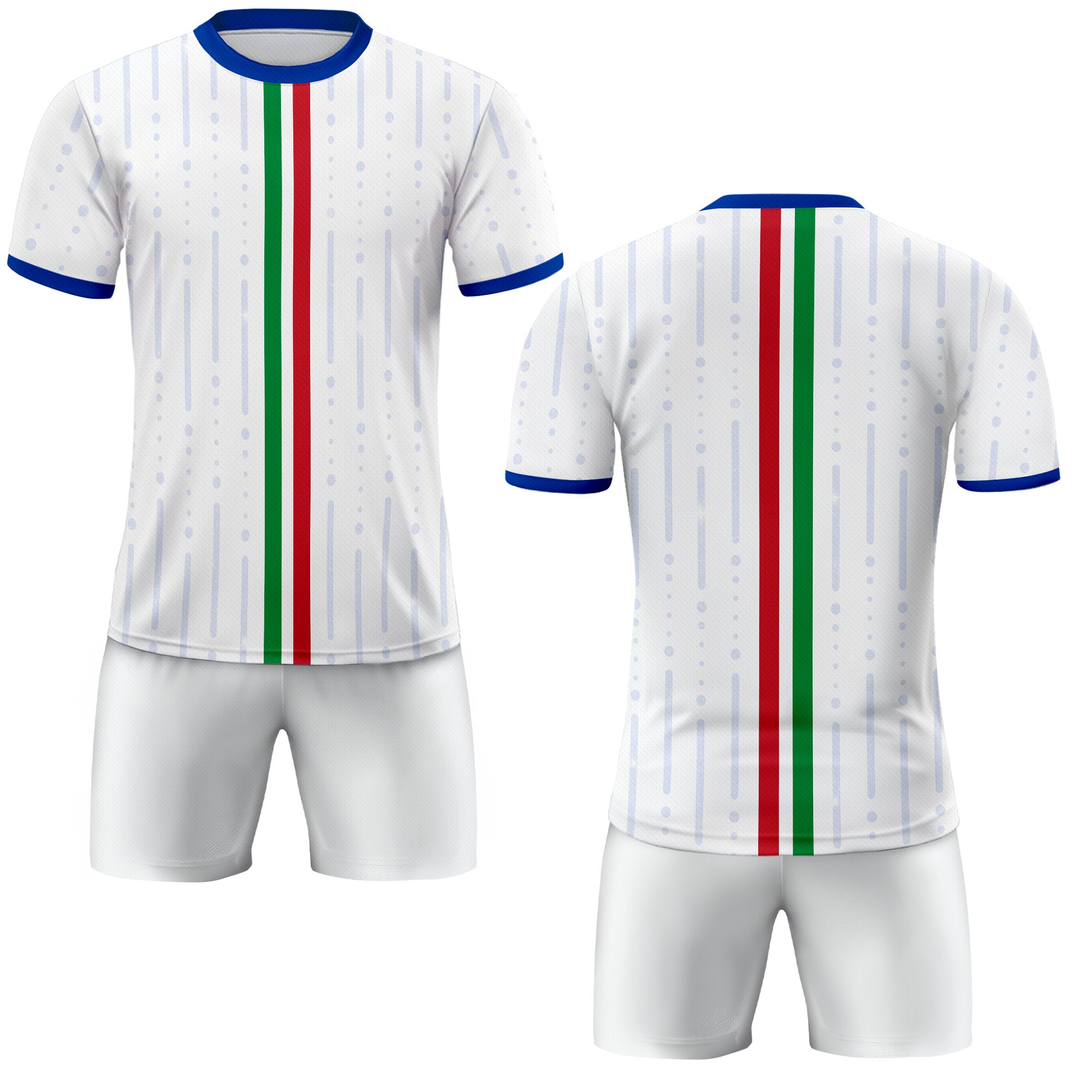 Custom Italia Soccer Jersey for Men Women Youth Kid Uniform Shirt for Fans Player Personalized Name Number Logo Italy Team Soccer Jersey