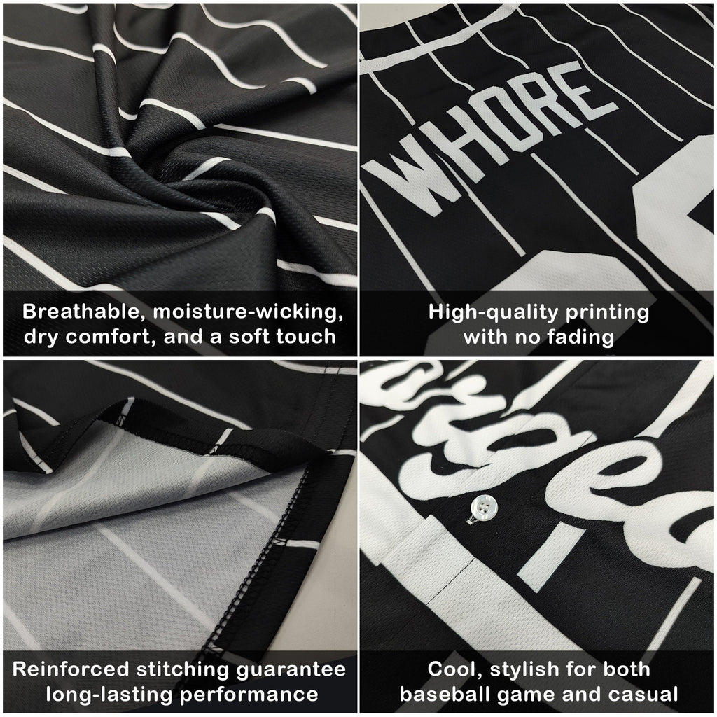 Custom Baseball Jersey with Team Name Number, Jersey Shirt for Men Women Youth Kid, Gifts for Baseball Fans Gradient Pinstripe Green Yellow