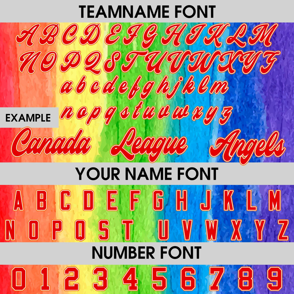 Custom LGBTQ Pride Month Baseball Jersey with Teamname Name Number, Rainbow Pride Jersey for LGBT, Personalized LGBT Team Baseball Jersey