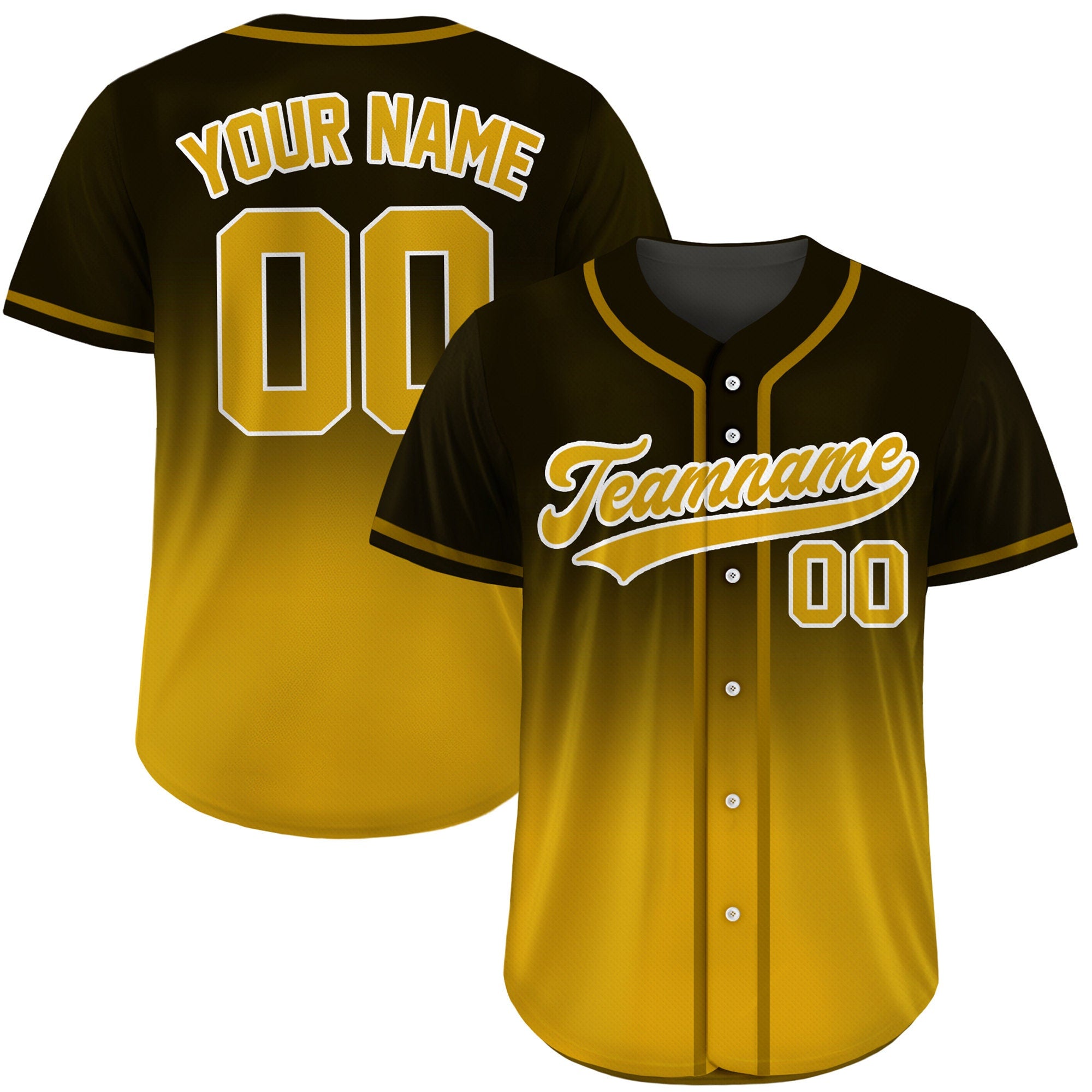 Custom Gradient Baseball Jersey, Custom Team Name Number Logo Shirt, Personalized Baseball Jersey For Adult Kid, Gradient Baseball Uniform
