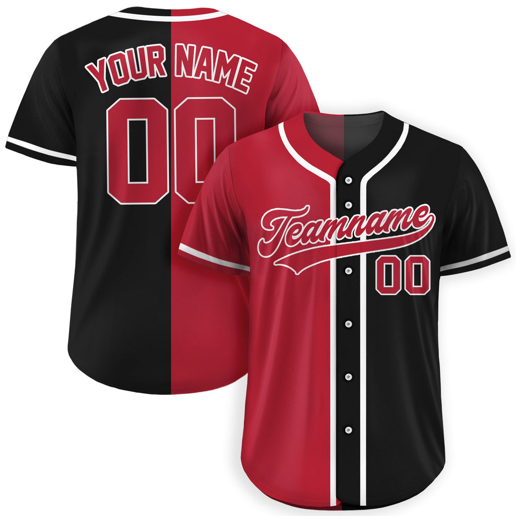 Custom Split Baseball Jersey, Custom Team Name Number Logo Jersey Shirt, Personalized Baseball Jersey For Adult Kid, Split Baseball Uniform