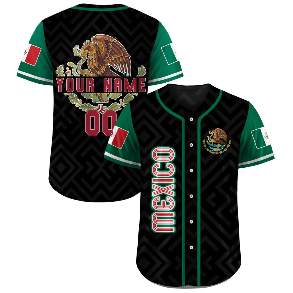 Personalization Baseball Jersey Mexico, Custom Team Name Number Mexican Jersey Shirt for Men Women Youth Kid Game Day Outfit For Mexico Fans