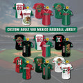 Personalized Mexico Baseball Jersey, Custom Team Name Number Mexican Jersey Shirt for Men Women Youth Kid Game Day Outfit For Mexico Fans