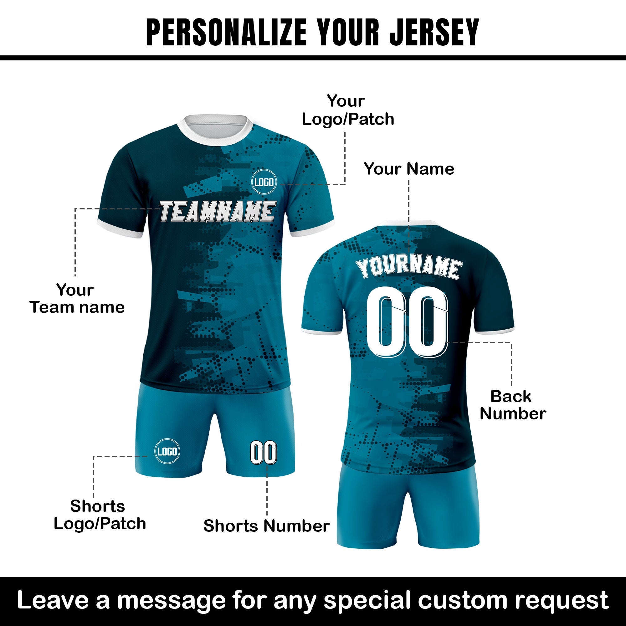 Custom Soccer Jersey for Adult Kid Soccer Team Uniform, Personalized Team Name Logo Number Soccer Jersey, Soccer Custom Uniform Sublimation