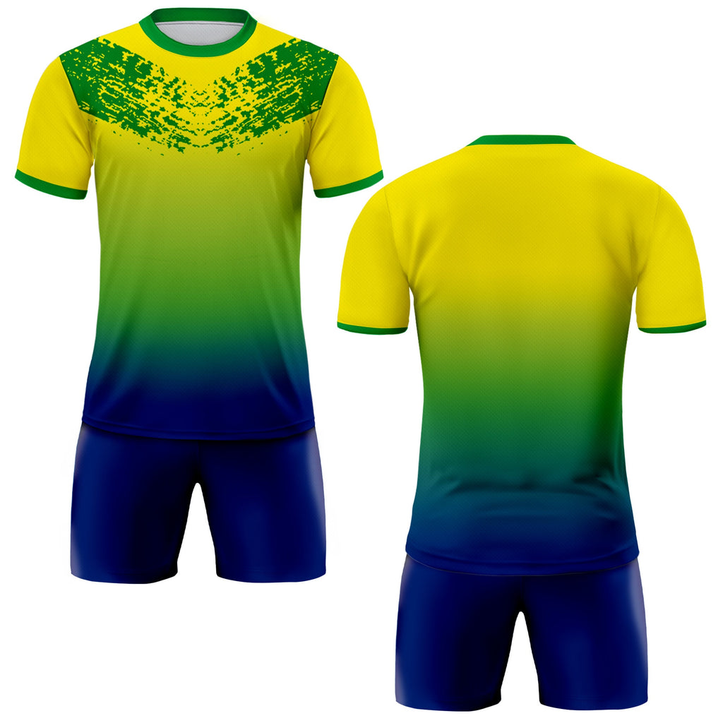 Custom Brazil Soccer Jersey for Men Women Youth Kid Shirt for Fans Player, Personalized Name Number Logo, National Team Soccer Jersey