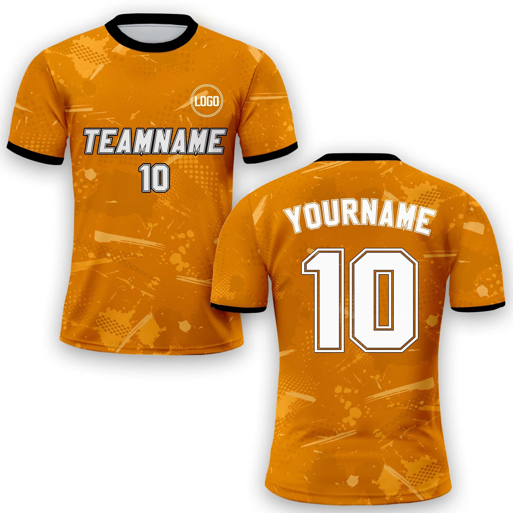 Custom Soccer Jersey for Men Women Youth Kid Team Uniform, Personalized Jersey with Team Name Logo Number, Orange Soccer Jersey Sublimation