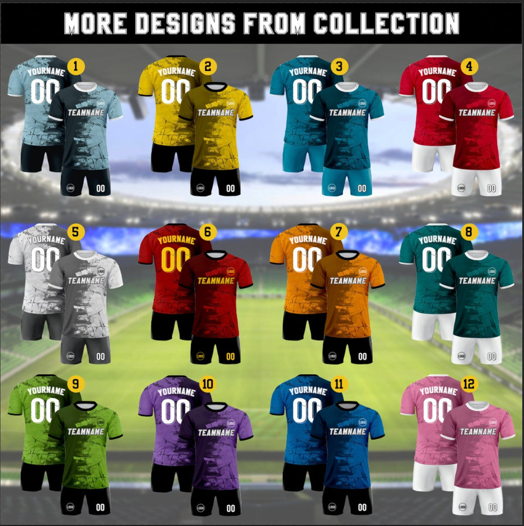 Custom Soccer Jersey for Men Women Youth Kid Team Uniform, Personalized Jersey with Team Name Logo Number, Custom Yellow Soccer Jersey