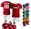 Custom Soccer Jersey for Men Women Youth Kid Team Uniform, Personalized Jersey with Team Name Logo Number, Custom Red Soccer Jersey Shirt