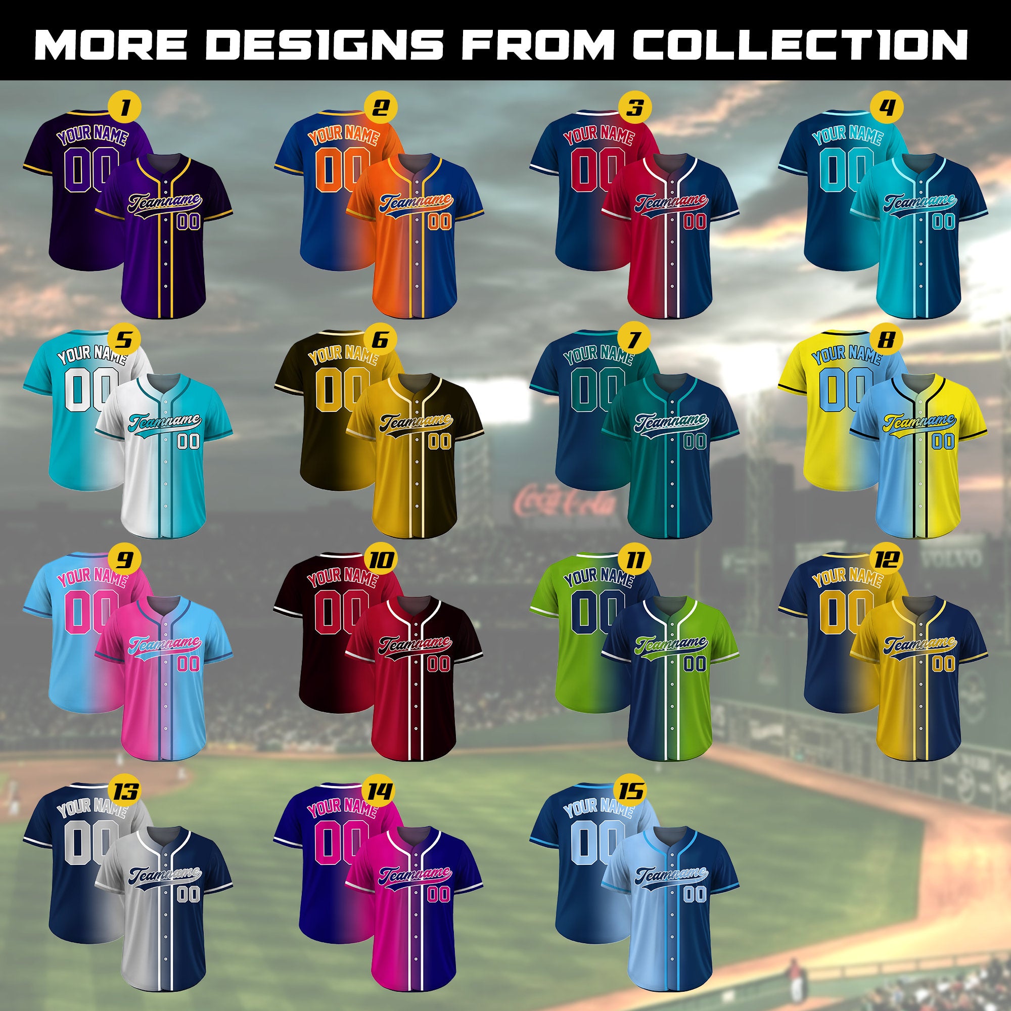 Custom Baseball Jersey Gradient with Teamname Name Number, Custom Jersey Shirt for Men Women Youth Kid, Gift for Baseball Fans Red Navy