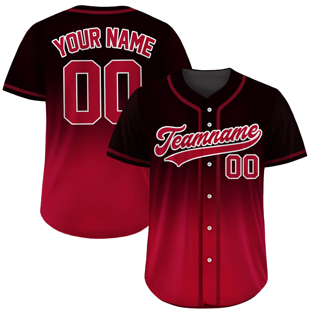 Custom Gradient Baseball Jersey, Custom Team Name Number Logo Shirt, Personalized Baseball Jersey For Adult Kid, Gradient Baseball Uniform