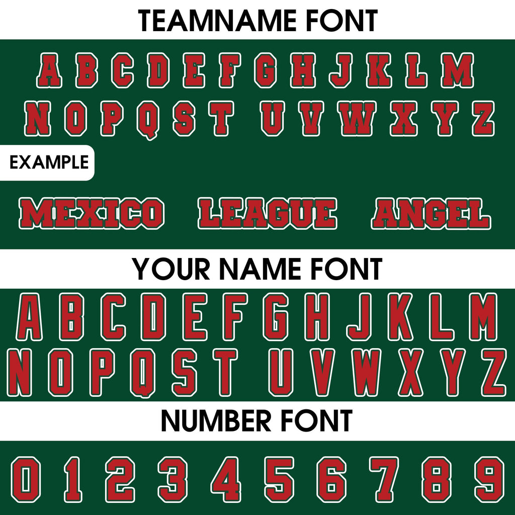 Personalization Baseball Jersey Mexico, Custom Team Name Number Mexican Jersey Shirt for Men Women Youth Kid Game Day Outfit For Mexico Fans