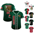 Personalization Baseball Jersey Mexico, Custom Team Name Number Mexican Jersey Shirt for Men Women Youth Kid Game Day Outfit For Mexico Fans