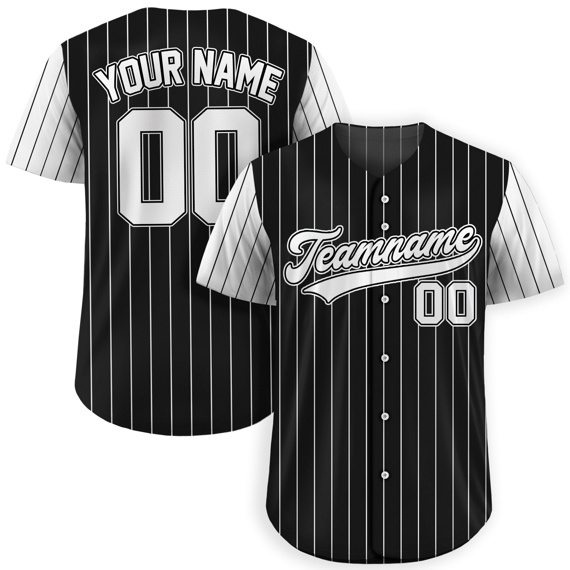 Custom Pinstripe Baseball Jersey, Custom Team Name Number Logo Shirt, Personalized Baseball Jersey For Adult Kid, Pinstripe Baseball Uniform