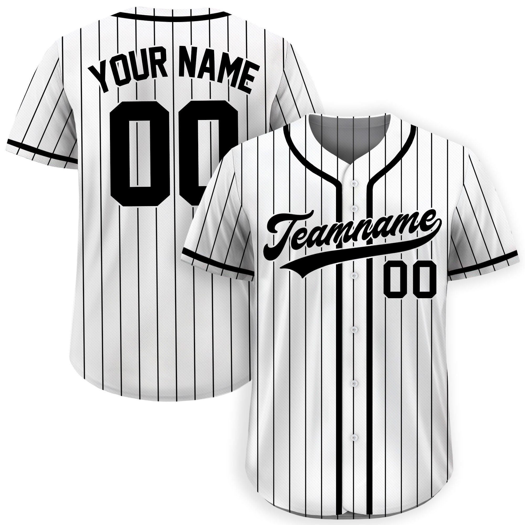 Custom Pinstripe Baseball Jersey, Custom Team Name Number Logo Shirt, Personalized Baseball Jersey For Adult Kid, Pinstripe Baseball Uniform