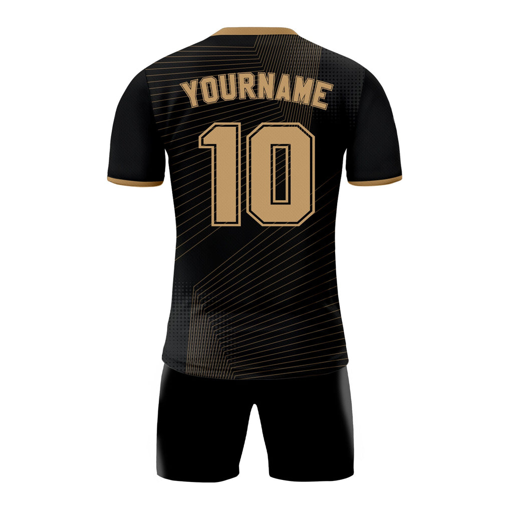 Personalized Jersey Soccer with Team Name Number, Custom Soccer Jersey for Men Women Youth Kid Team Uniform, Black Soccer Jersey Sublimation