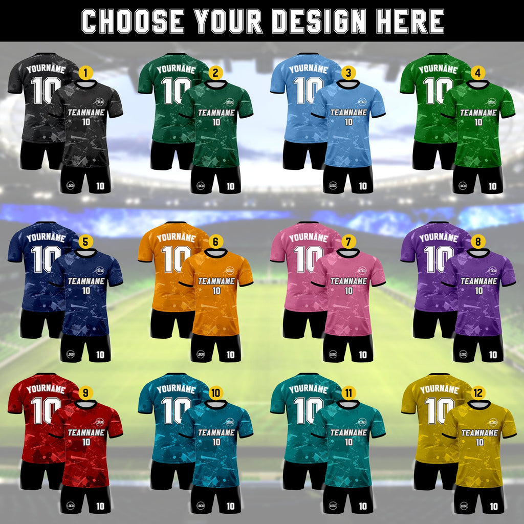 Custom Soccer Jersey for Men Women Youth Kid Team Uniform, Personalized Jersey with Team Name Number, Yellow Soccer Jersey Sublimation